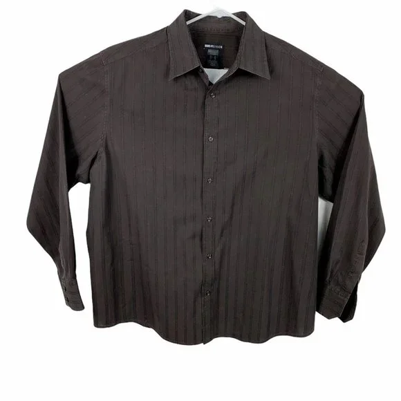 claiborne modern fit dress shirt Striped Claiborne Modern Fit Button down Dress Shirt